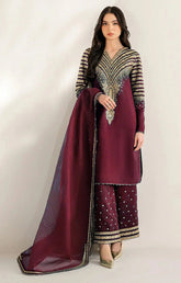 Jazmine Raw Silk 3 Piece Unstitched